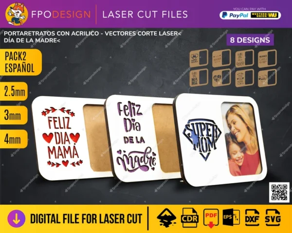 Portarretratos Para El Dia De La Madre Creativo Digital